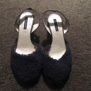 Fabio Rusconi Women’s Sheep Fur Sling Backs 38.5